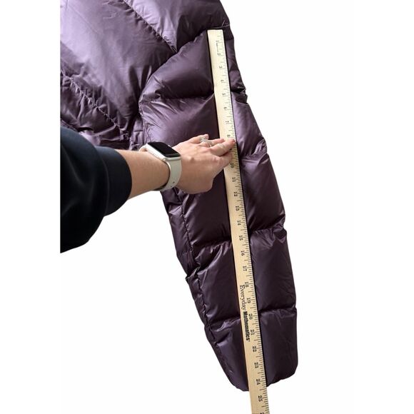 NEW Lululemon Always Down Hooded Puffer Jacket Black Plum Purple Large - Picture 12 of 15